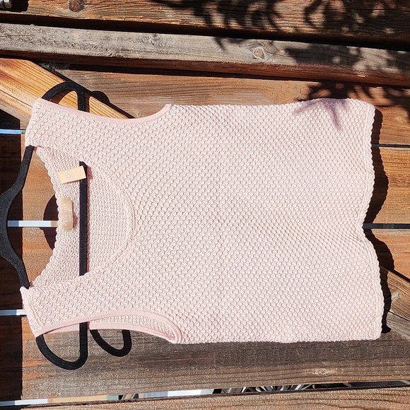 Kate Hill Light Pink Cotton Knit Sleeveless Top,  Sz Medium - Picture 1 of 7